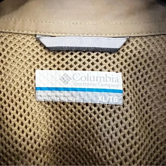 Columbia Tan Lightweight Utility Jacket Omni-Shade - Picture 7 of 14